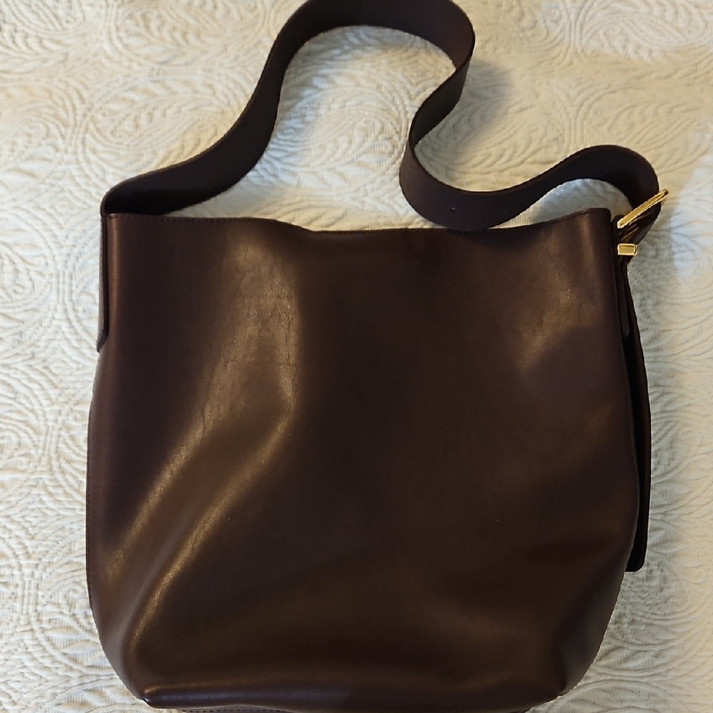 Madewell Dark Brown Bucket Bag
